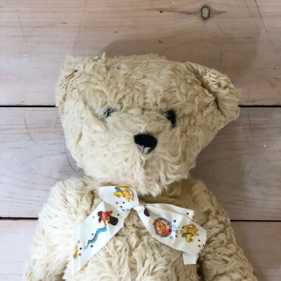 FAO Schwarz Vintage 1990s Yellow Bear with Ribbon 24" - Picture 4 of 7